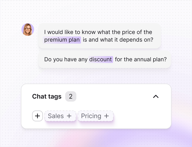 AI help desk in Text App for multi-channel support