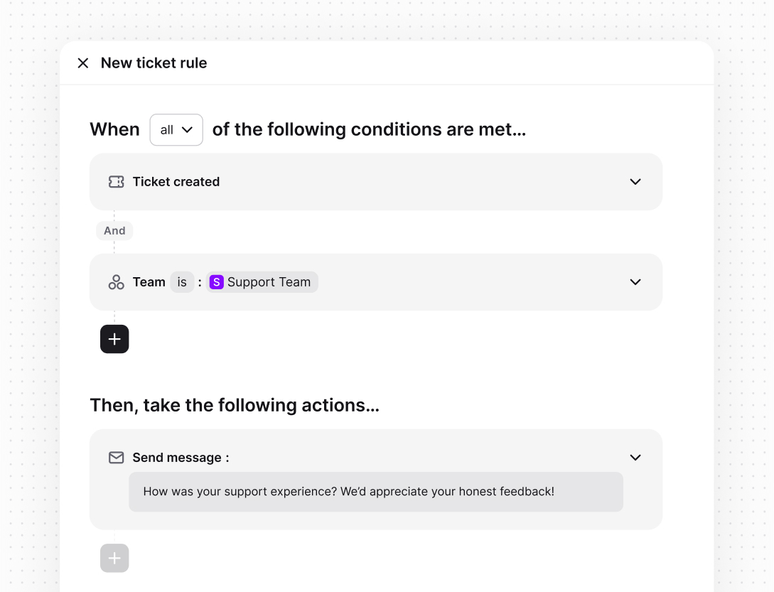 Automations in Text App for multi-channel support