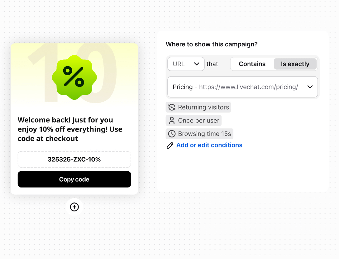 Engage customers in Text App for software
