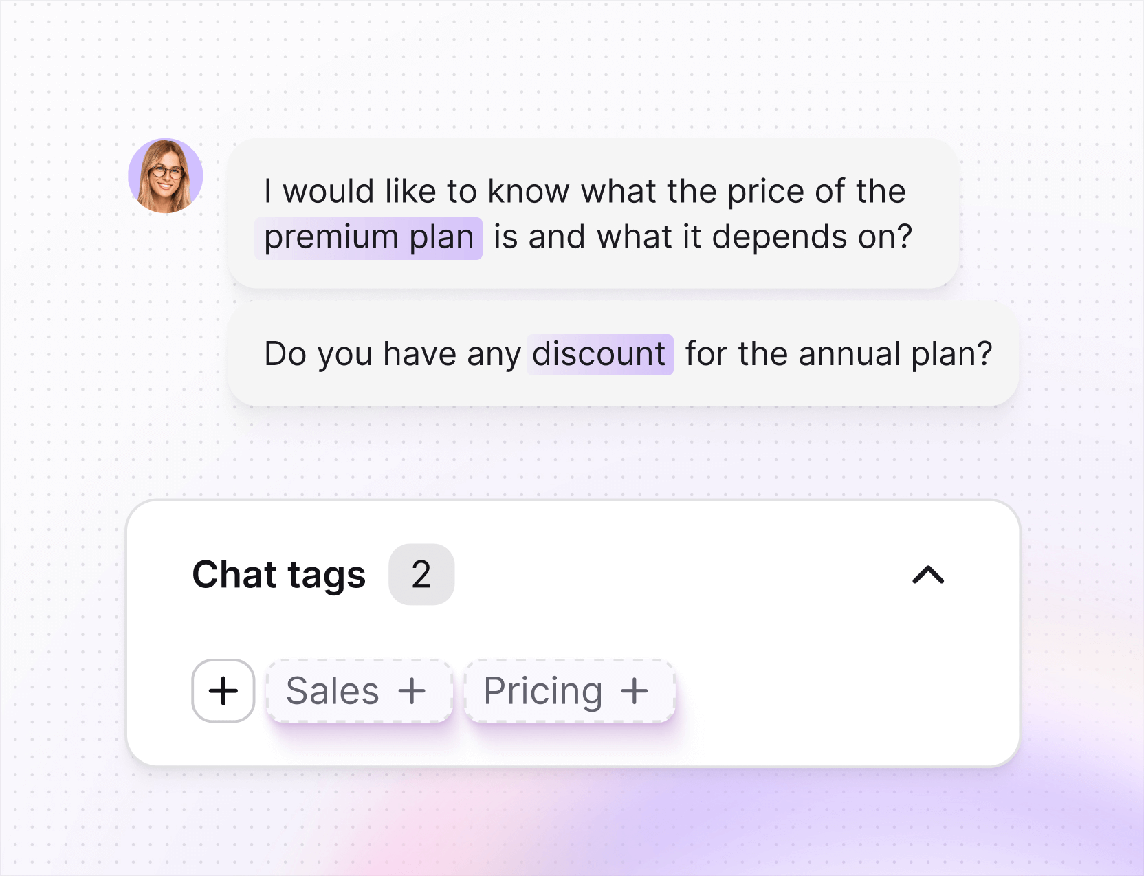 AI help desk in Text App for multi-channel support